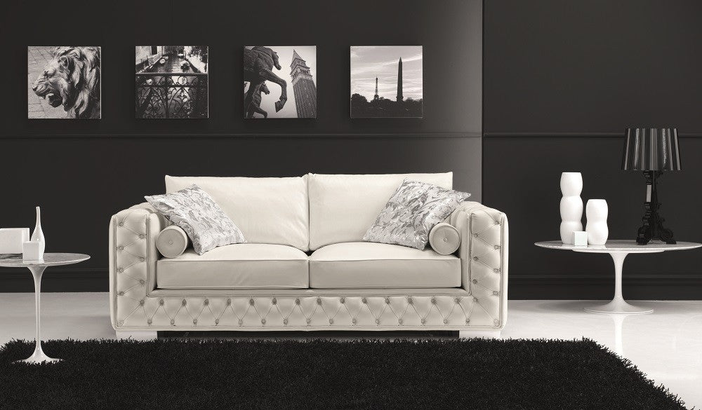 The Vanity Italian Leather Sofa Set