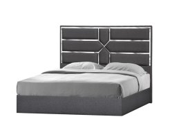 Da Vinci King Platform Bed in Charcoal