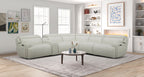 White Leather Sectional