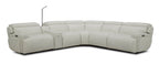 White Leather Sectional