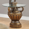 Bronze Glass-Top End Table