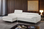 Alice Premium Leather Sectional with Left-Hand-Facing Chaise