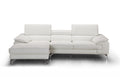 Alice Premium Leather Sectional with Left-Hand-Facing Chaise