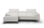 Alice Premium Leather Sectional with Left-Hand-Facing Chaise