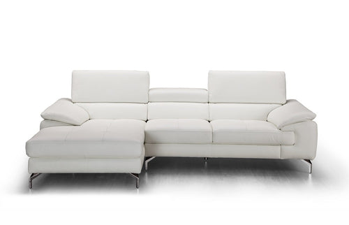 Alice Premium Leather Sectional with Left-Hand-Facing Chaise