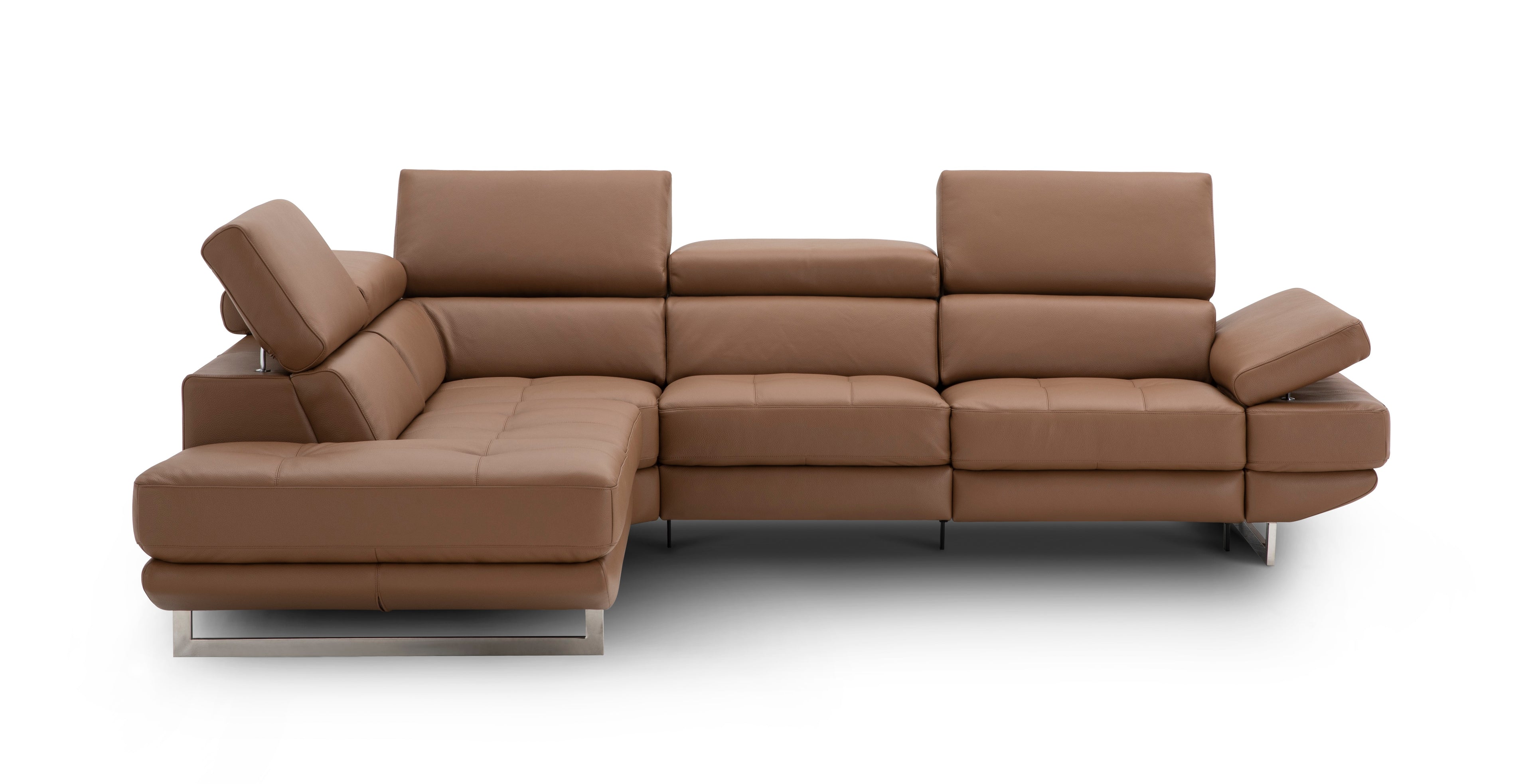 Annalaise Caramel Left-Facing Chaise
