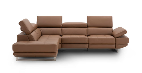Annalaise Caramel Left-Facing Chaise