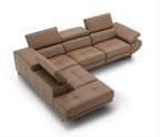 Annalaise Caramel Left-Facing Chaise