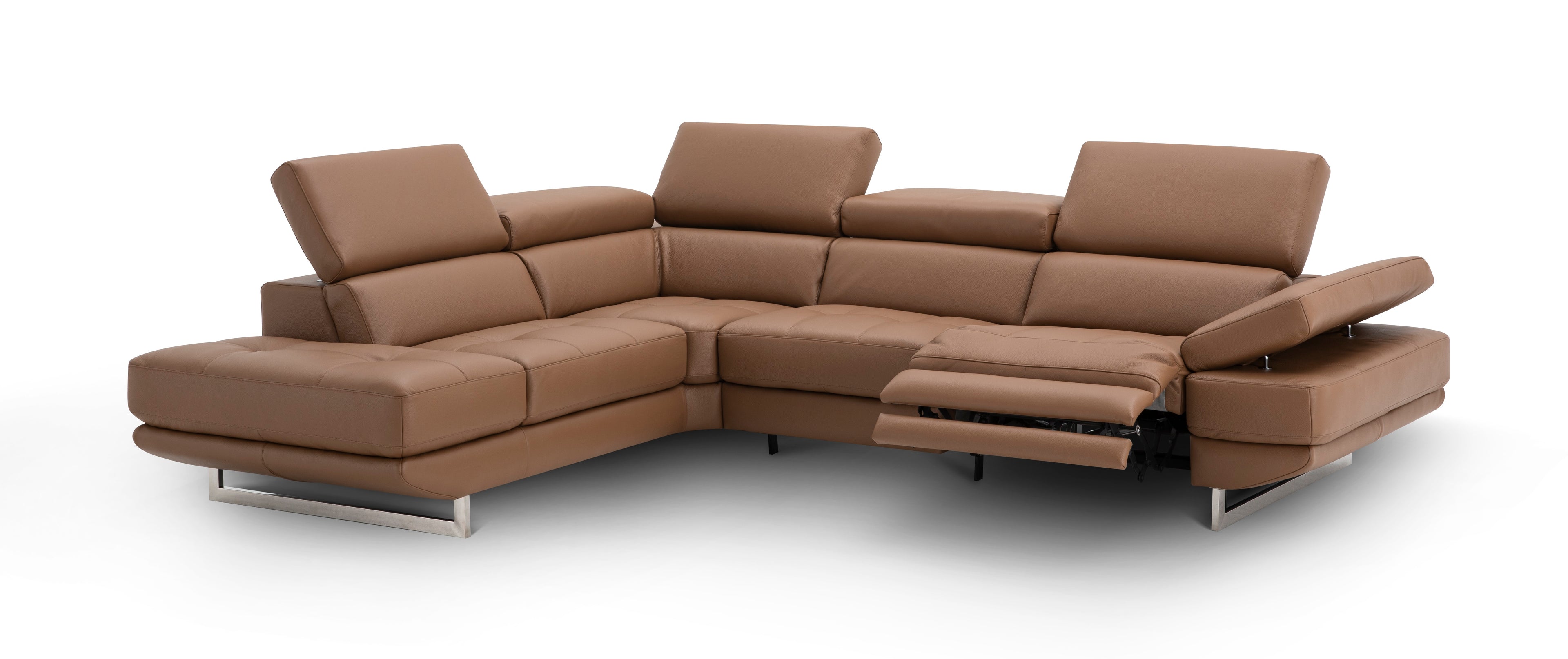 Annalaise Caramel Left-Facing Chaise