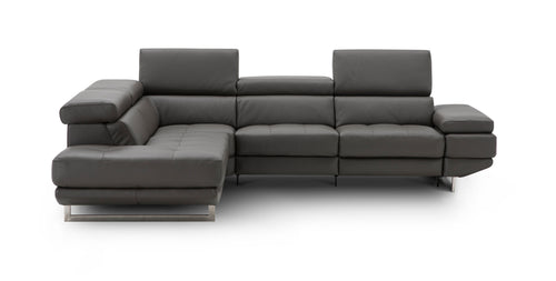 Annalaise Dark Grey Left-Facing Chaise