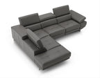 Annalaise Dark Grey Left-Facing Chaise