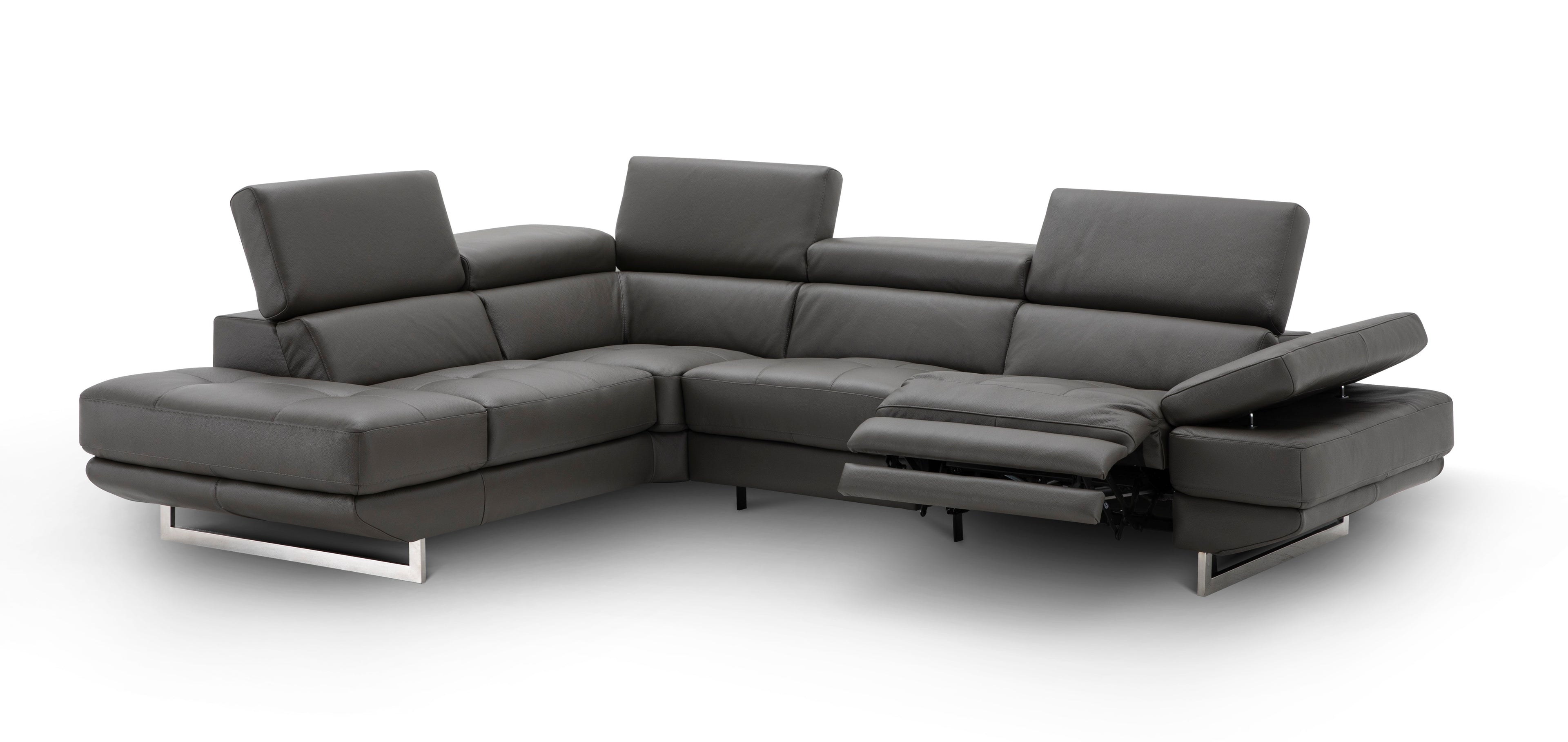 Annalaise Dark Grey Left-Facing Chaise