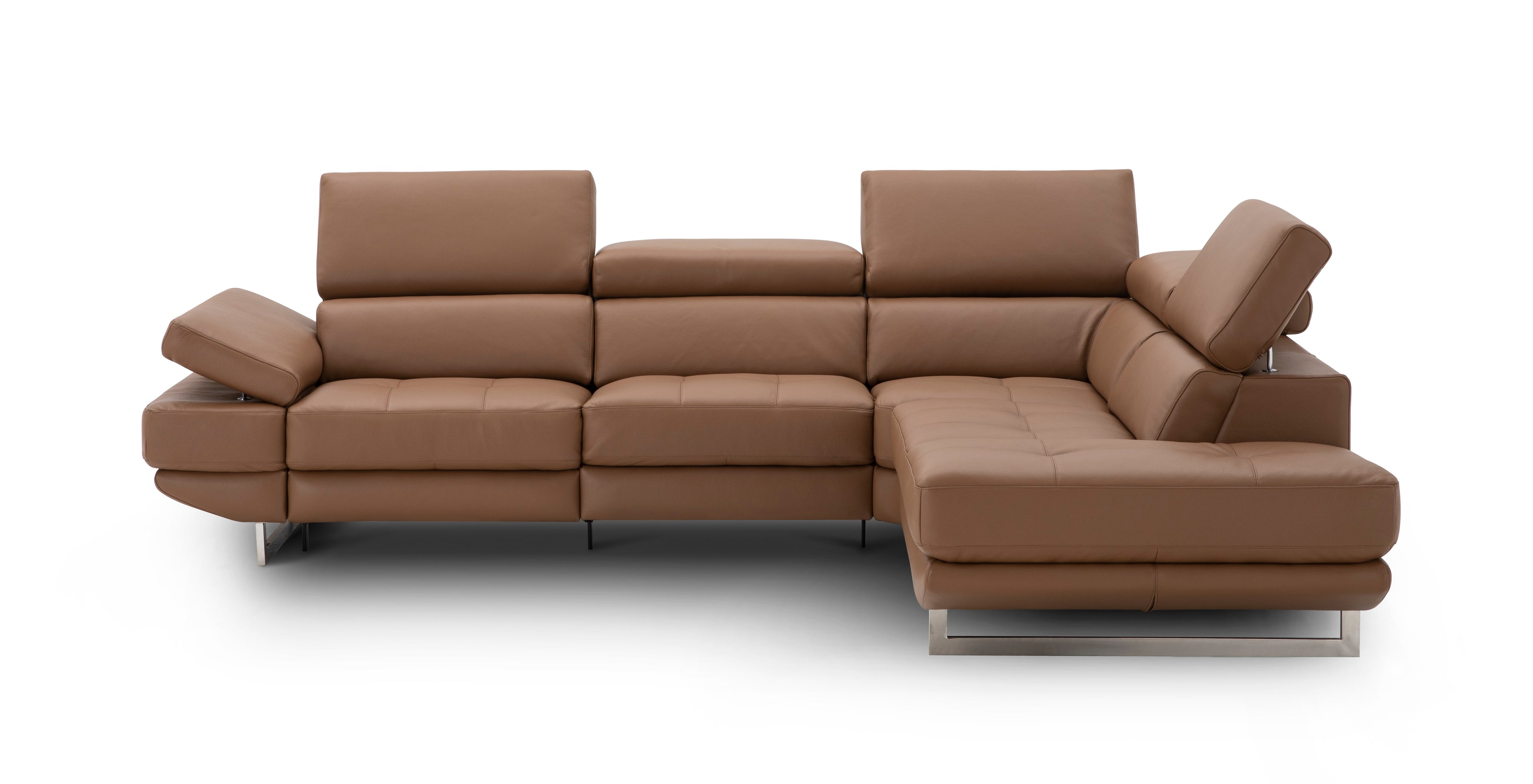 Annalaise Caramel Right-Facing Chaise