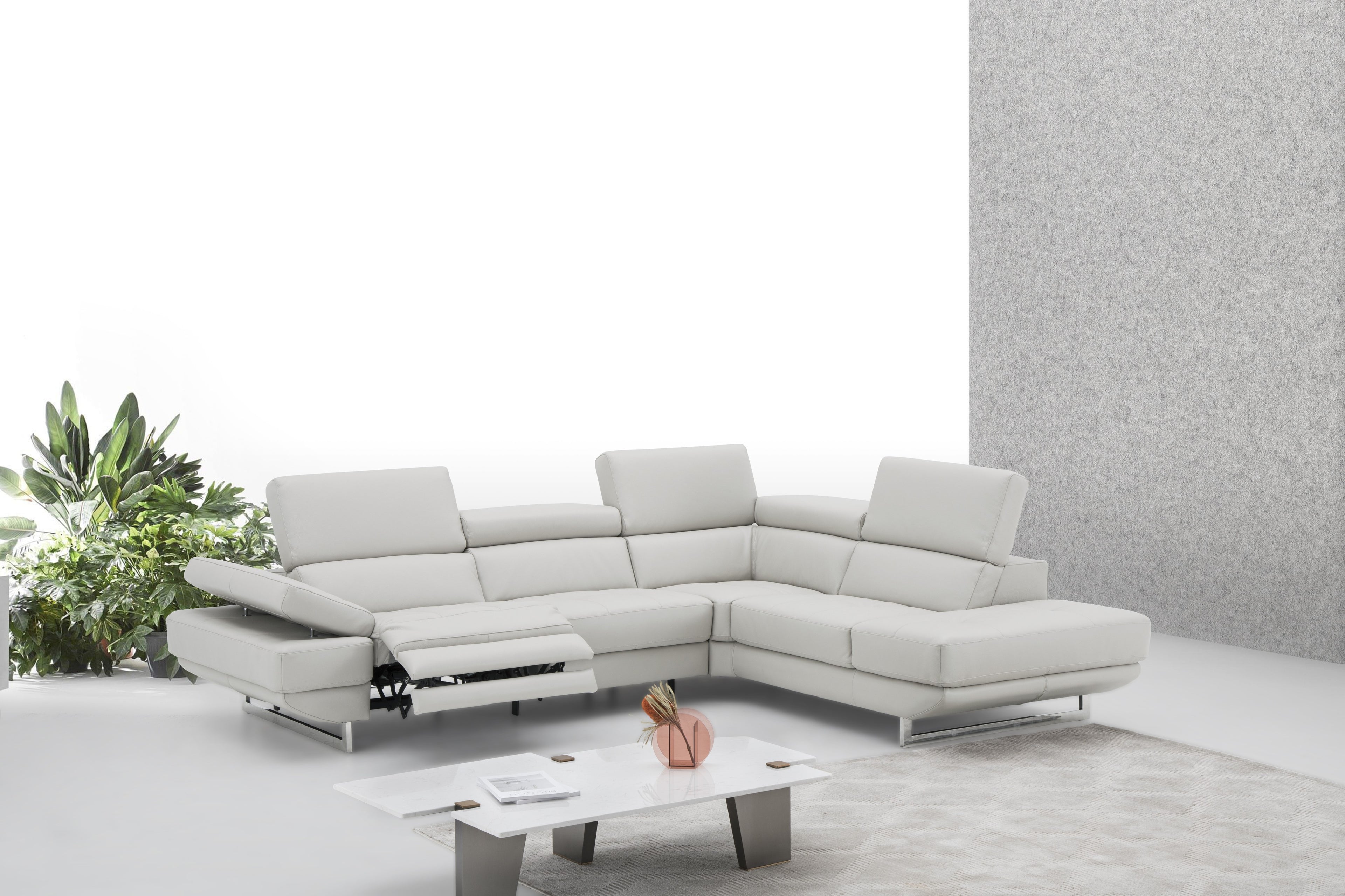 Annalaise Silver Grey Right-Facing Chaise