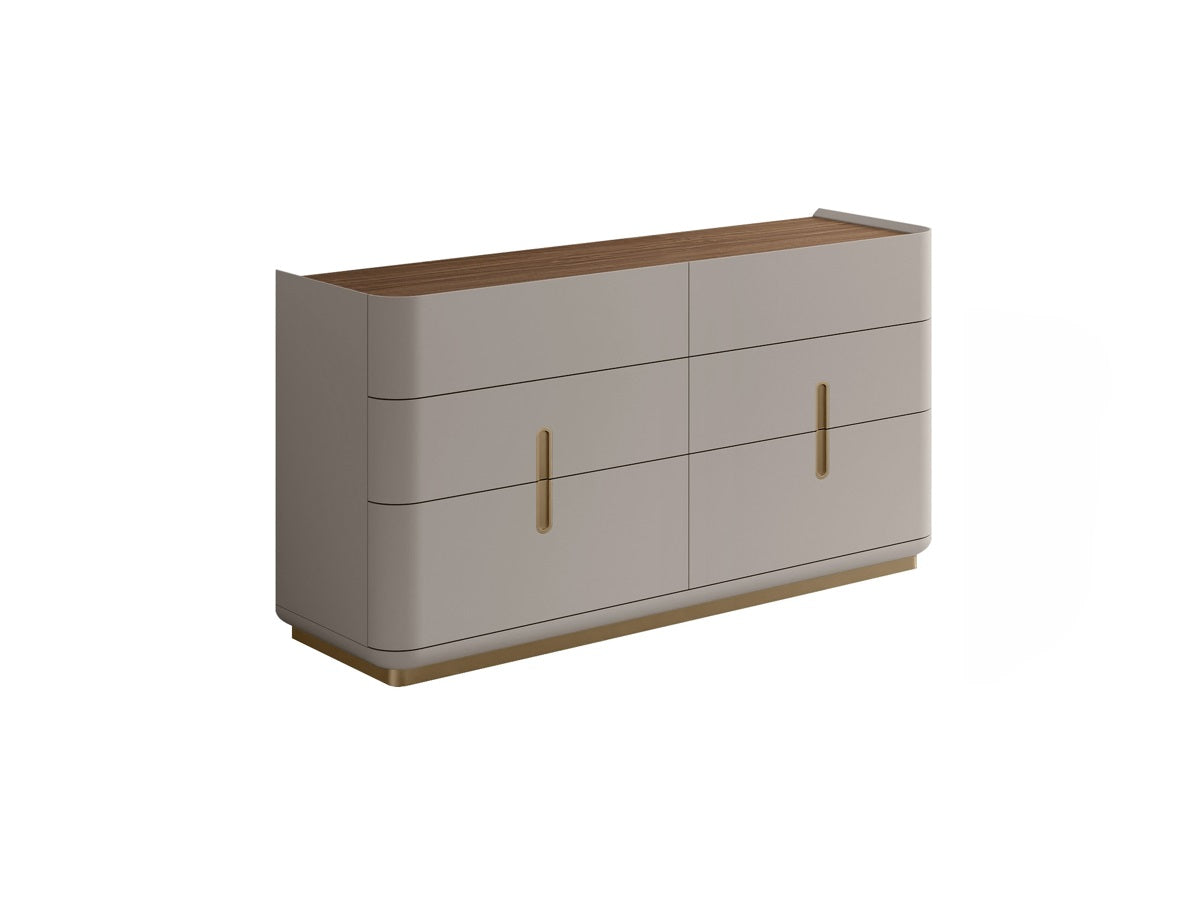 Aurelia Walnut and Bronze Dresser