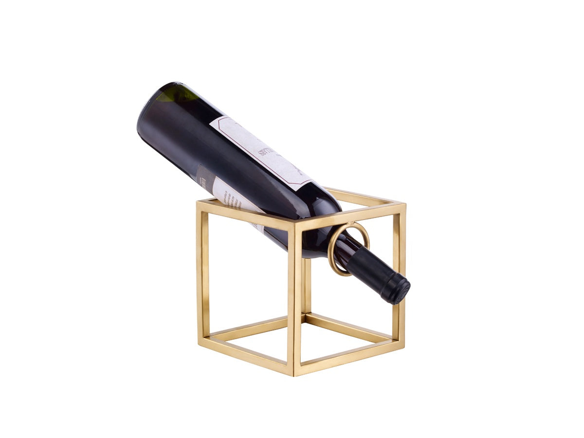 Brushed Gold Wine Holder