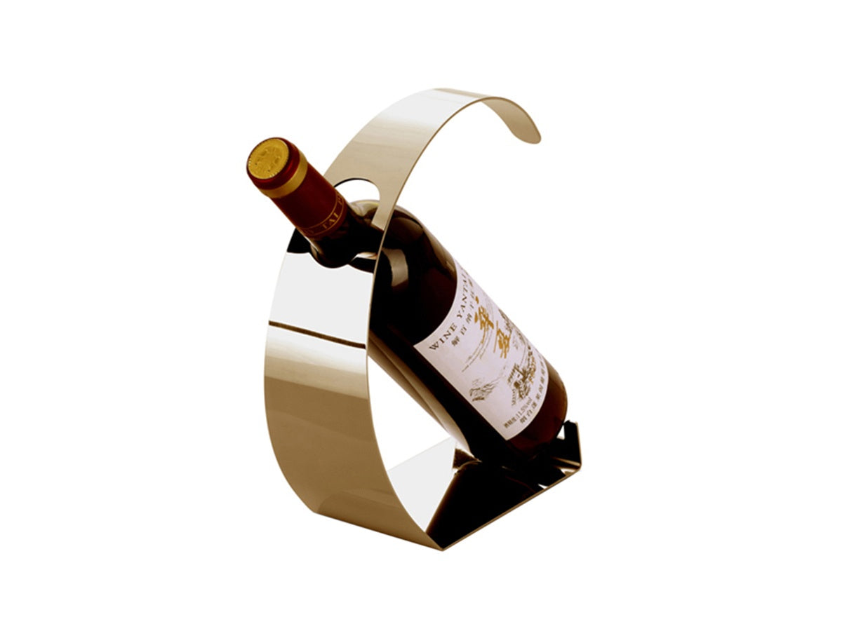 Polished Gold Wine Holder