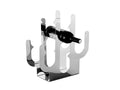 Polished Stainless Steel Cactus Wine Holder