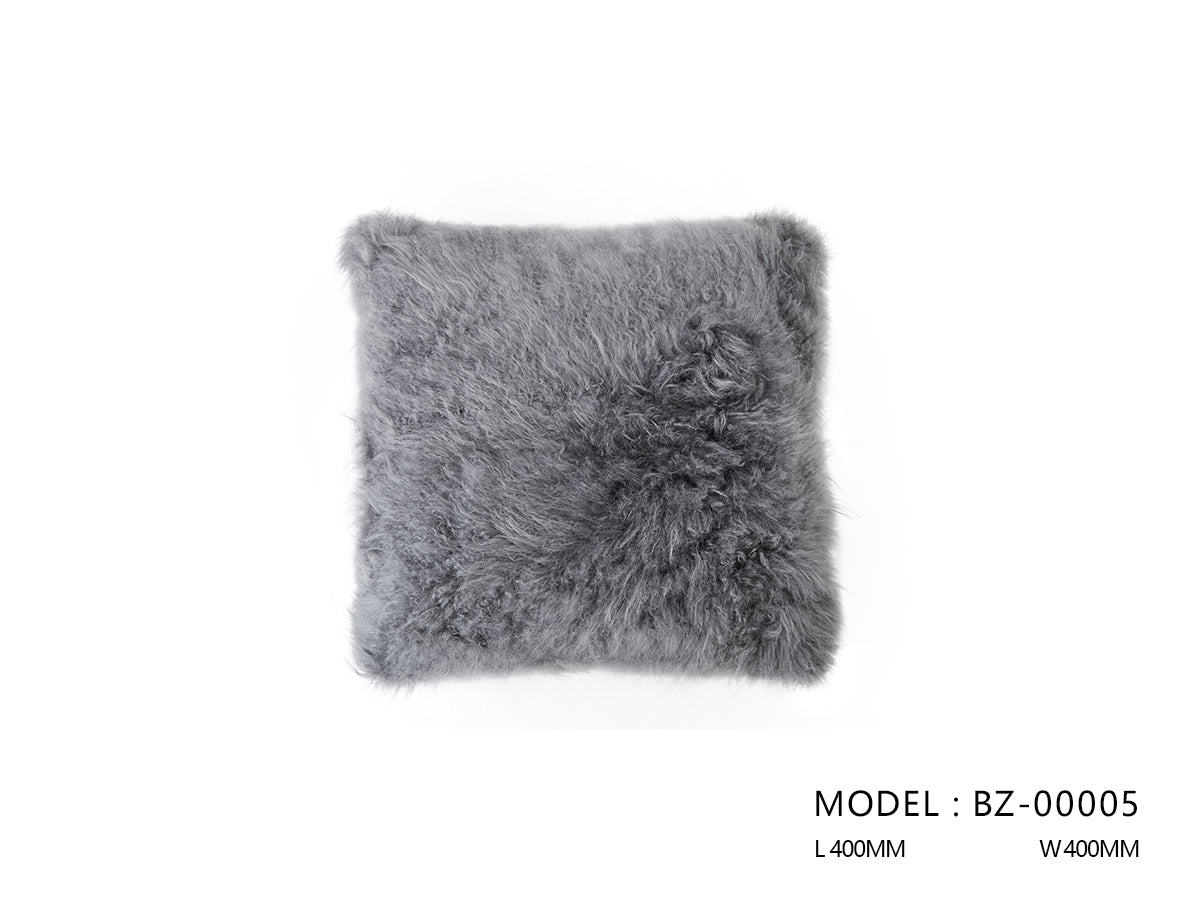 Iron Grey McAllen Leather Cushion