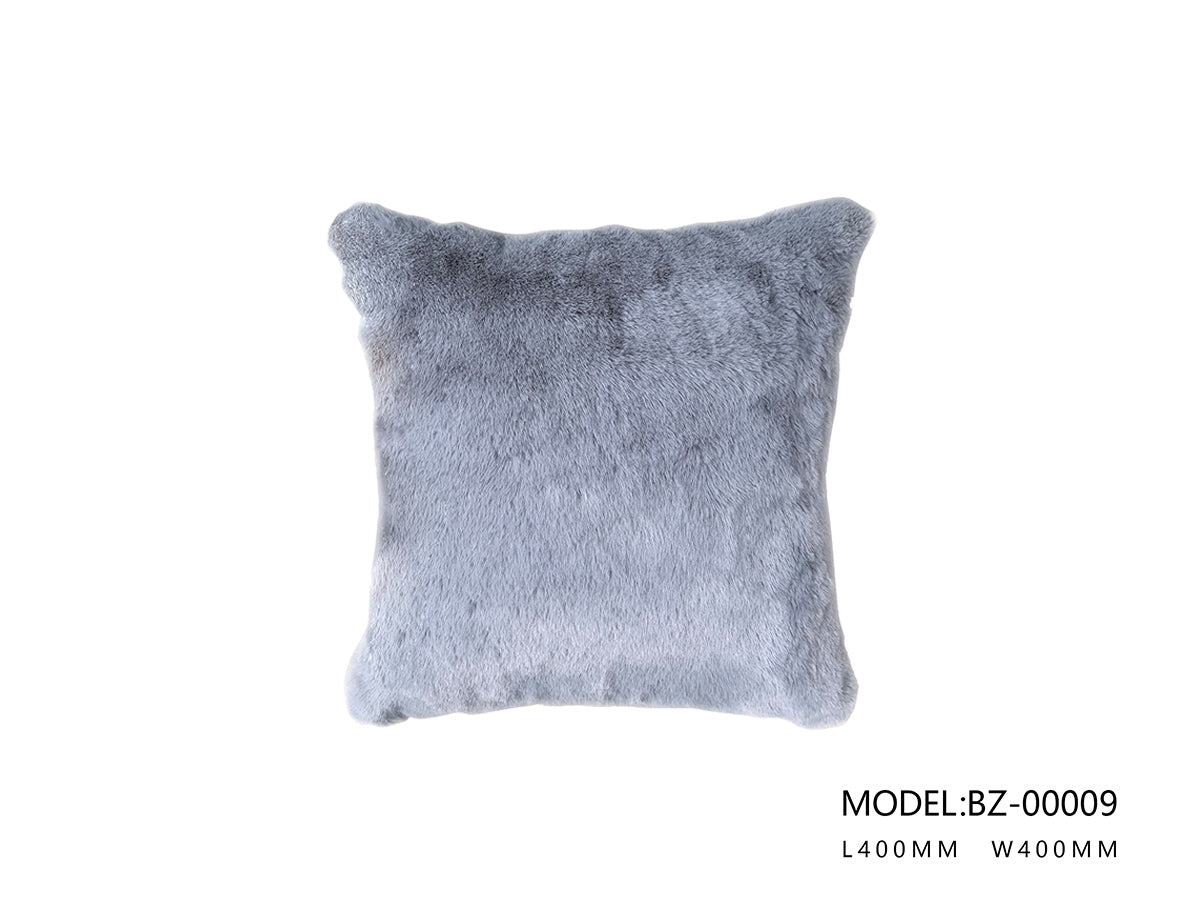 Ogil Rabbit Fur Pillow (galaxy Grey)