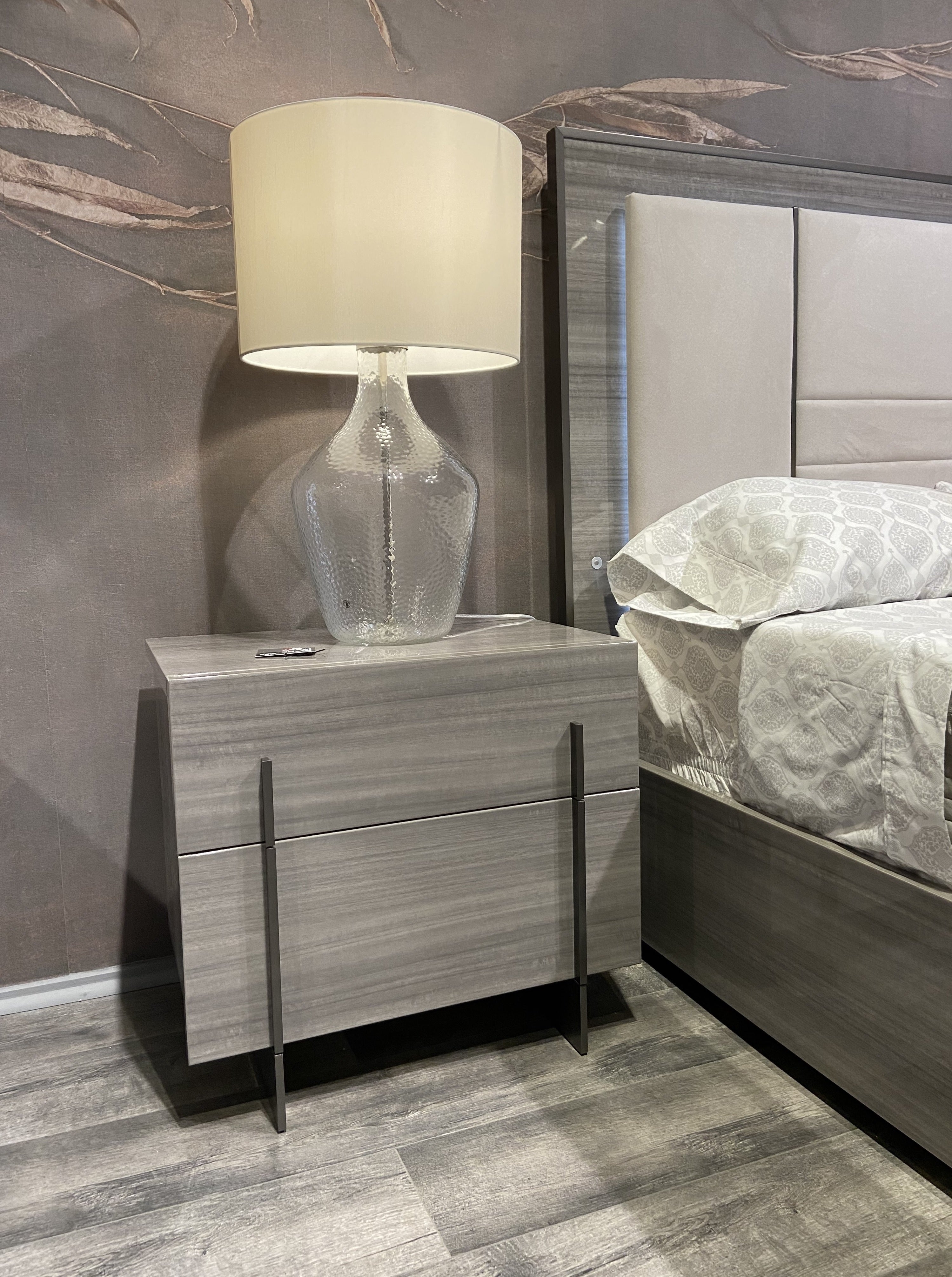 Blade Premium King Bed in Light Moon Grey - view 4
