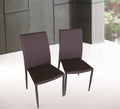 Brown Leather Dining Chair