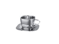 Large Polished Stainless Steel Coffee Cup