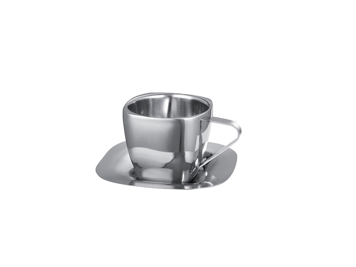 Large Polished Stainless Steel Coffee Cup