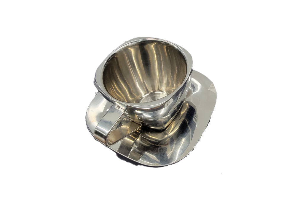 Medium Polished Stainless Steel Coffee Cup