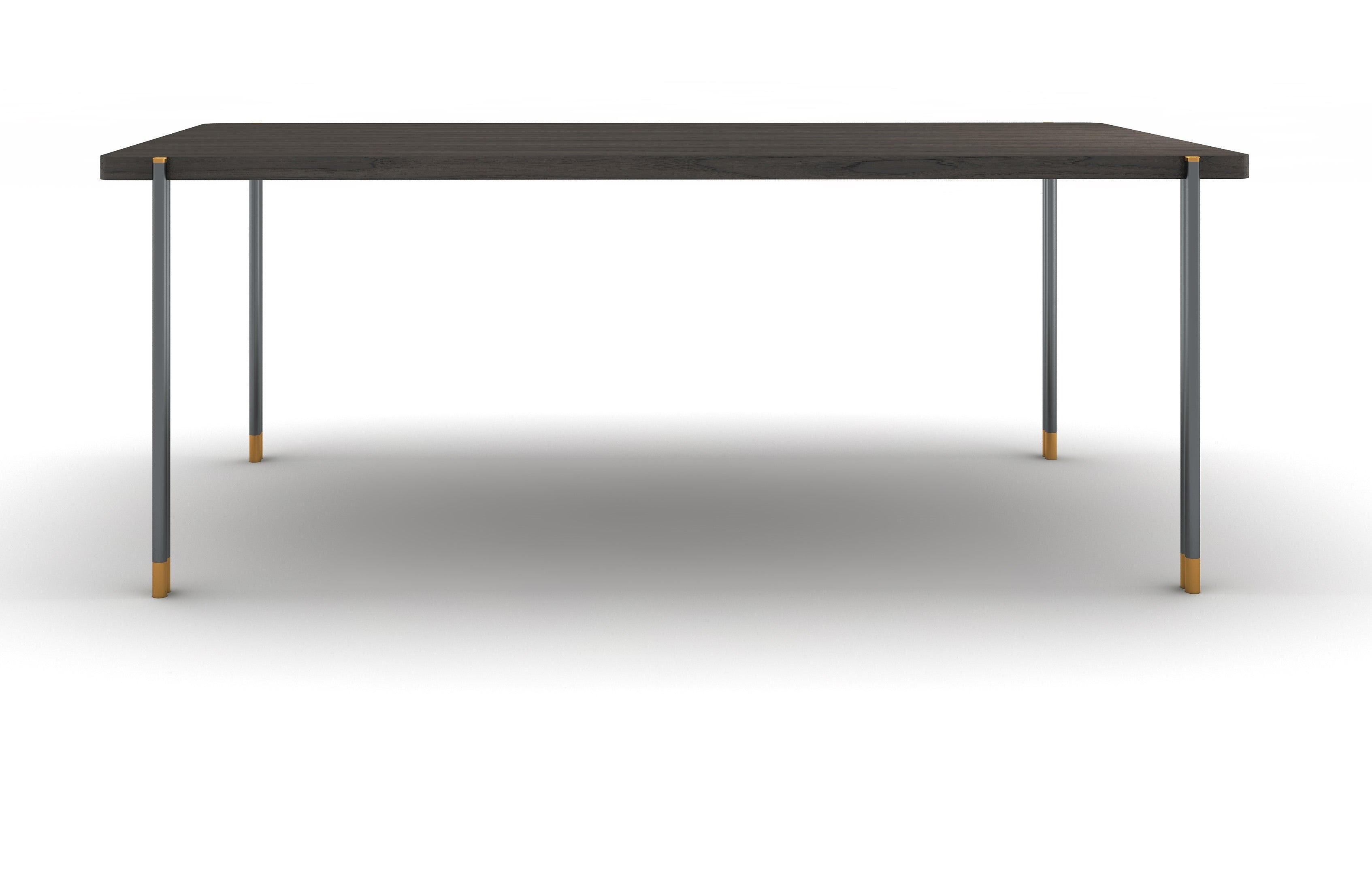 Bosa Brushed-Brass Dining Table