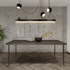 Bosa Brushed-Brass Dining Table