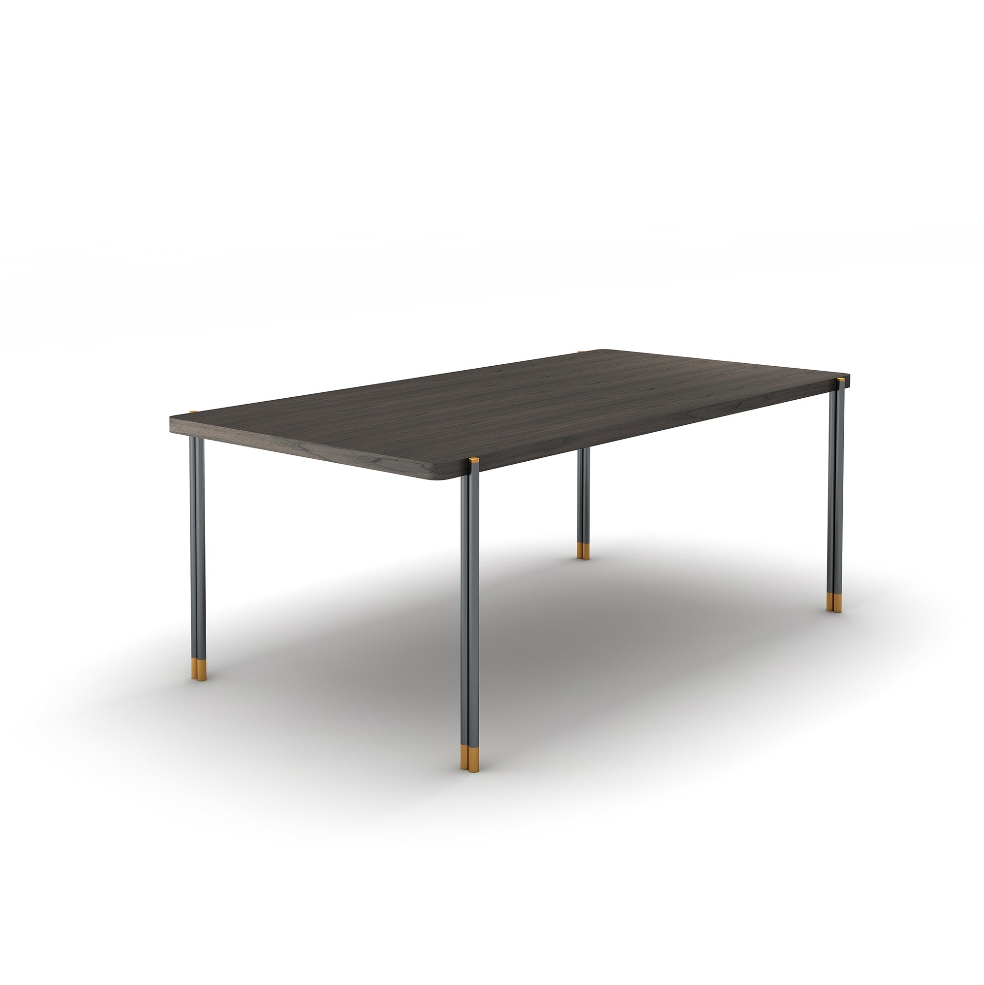 Bosa Brushed-Brass Dining Table