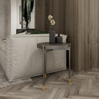 Bosa Brushed-Brass End Table
