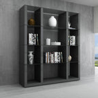 Cloud Wall Unit in Grey High Gloss