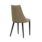 Milano Leather in Tan Dining Chair
