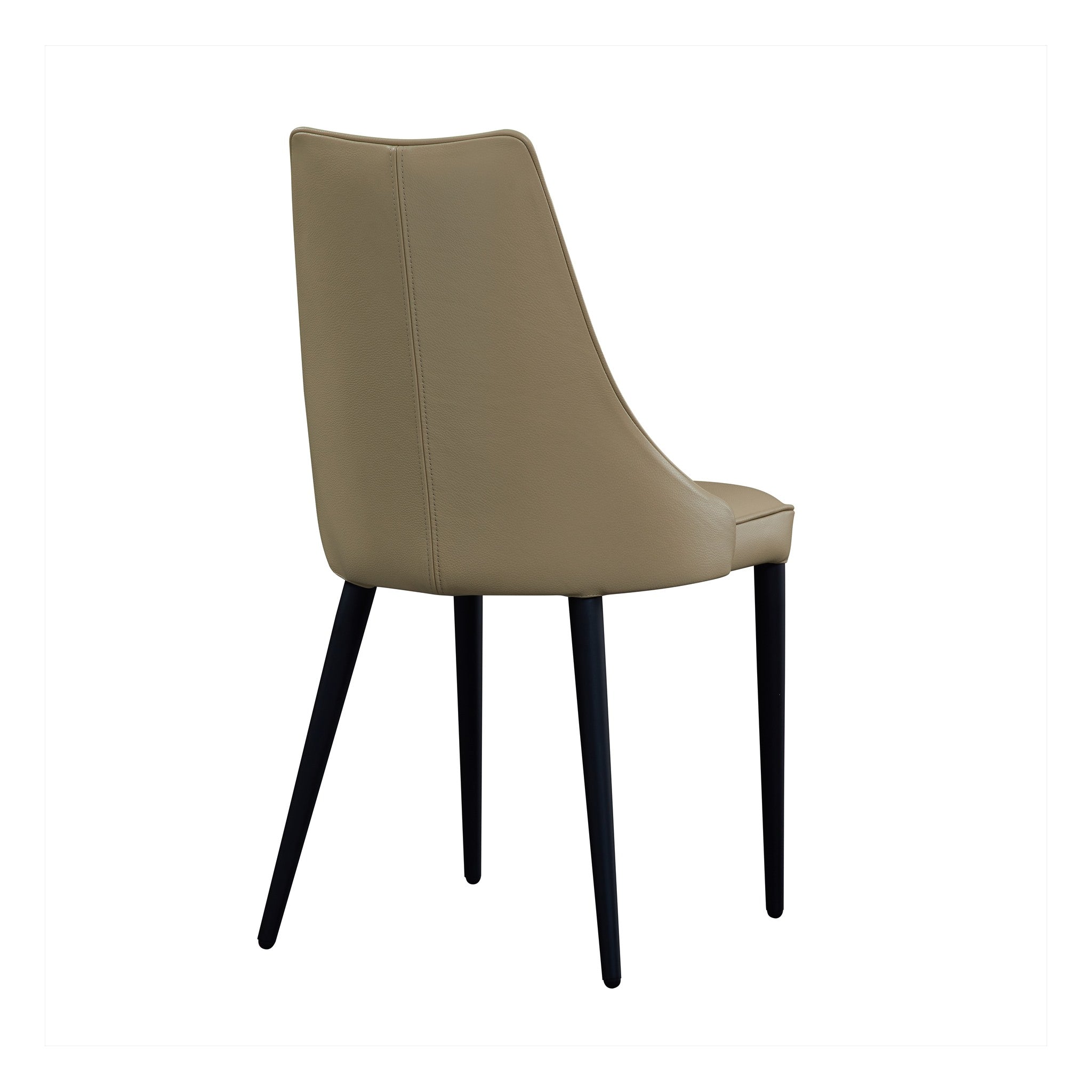Milano Leather in Tan Dining Chair