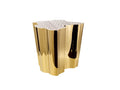 Purple Gold Flower End Table