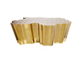 Polished Gold Flower Coffee Table