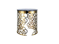 Crapemyrtle Flower End Table with Marble Top