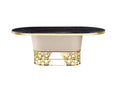 Polished Gold Calendula Dining Table