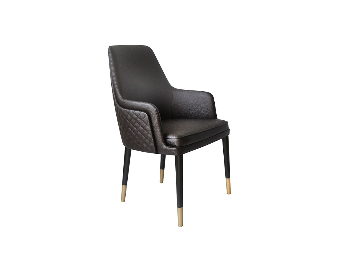 Metal-Frame Fabric-Upholstered Dining Chair
