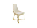 Stainless-Steel Leather Dining Chair