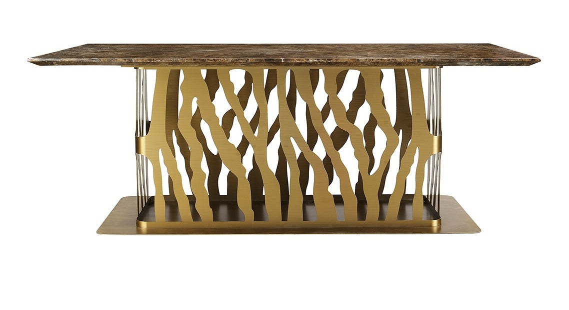 Brushed Bronze Dining Table