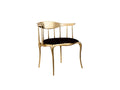Black & Gold Dining Accent Chair