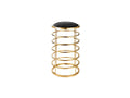 Bar Stool — Polished Gold and Black