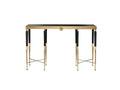Brushed Gold and Black Phyllostachys Console