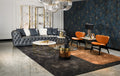 Full-Grain Leather Sofa and Accent Chair Three-Piece Set