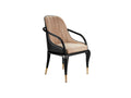 Black and Tan Dining Chair