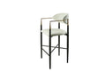 Bar Chair — Black, Gold and White