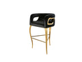 Bar Chair — Black and Gold